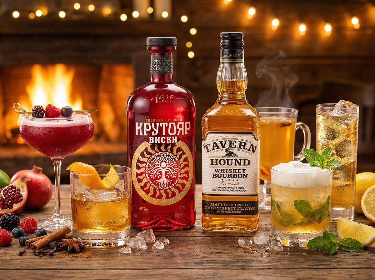 Коктейли на виски всего из трех ингредиентов