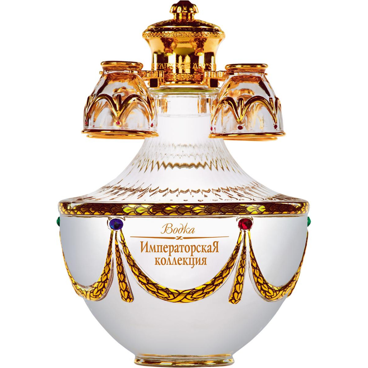 Императорская коллекция Графин Яйцо (золото) в дерев.п/у — фото 3