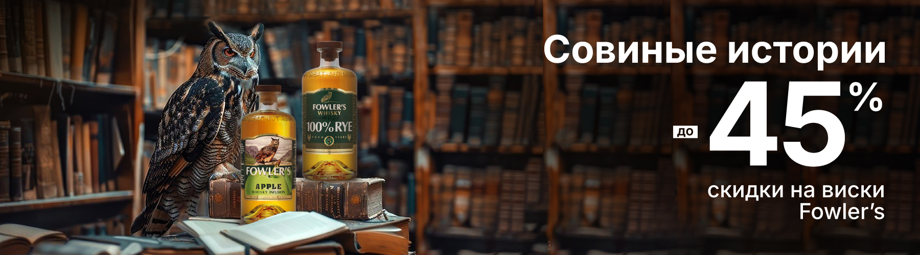 Скидки на виски Fowler’s