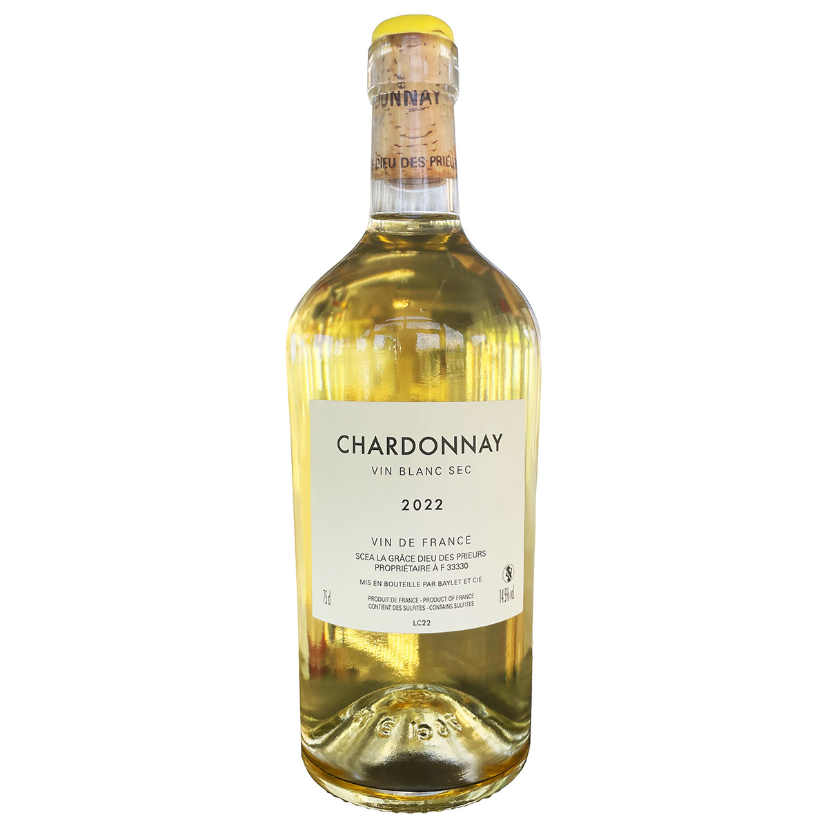 Шато Ла Грас Дьё де Приёр Шардоне 2022 (дер.ящ. корх6)