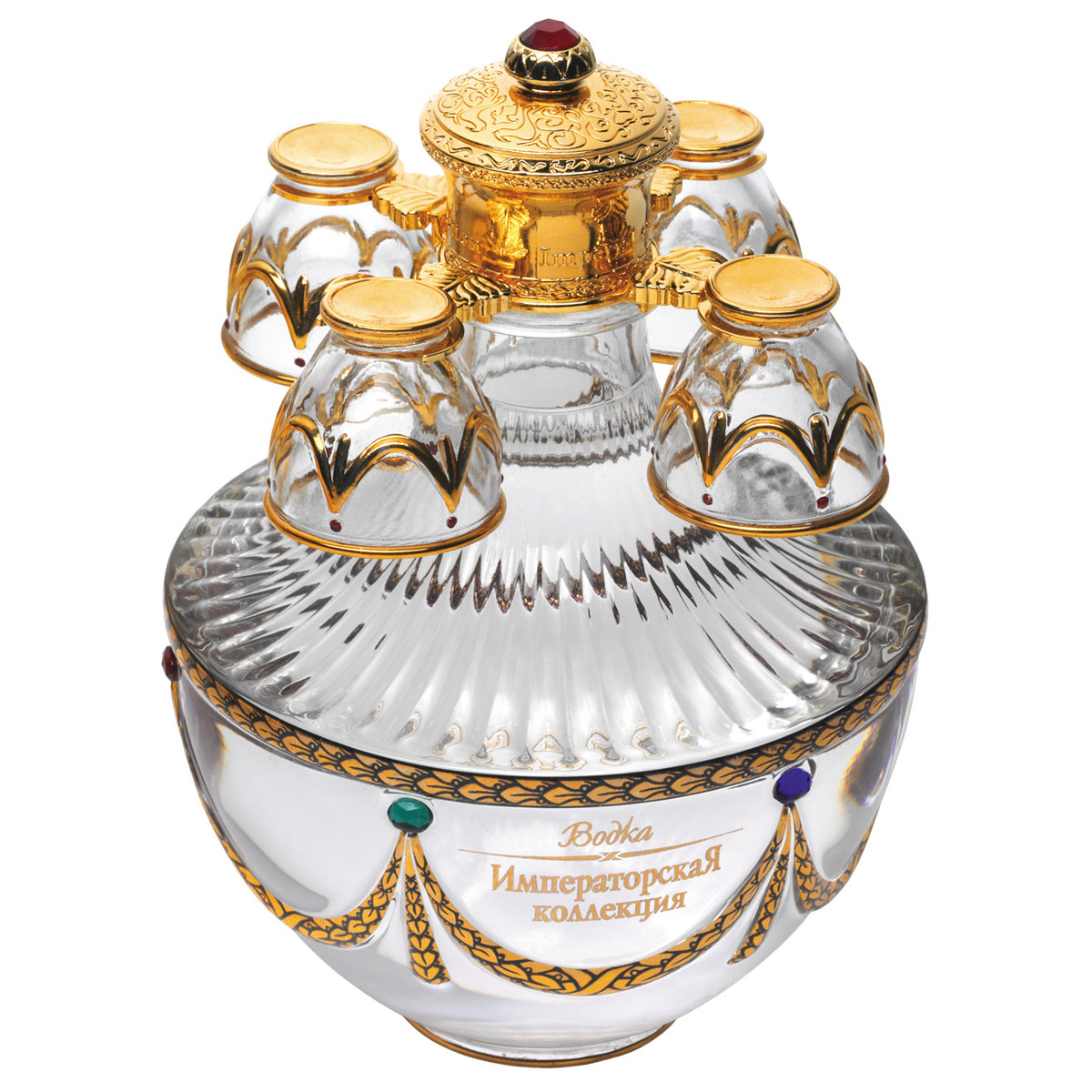 Императорская коллекция Графин Яйцо (диамант) белое в дерев.п/у — фото 2