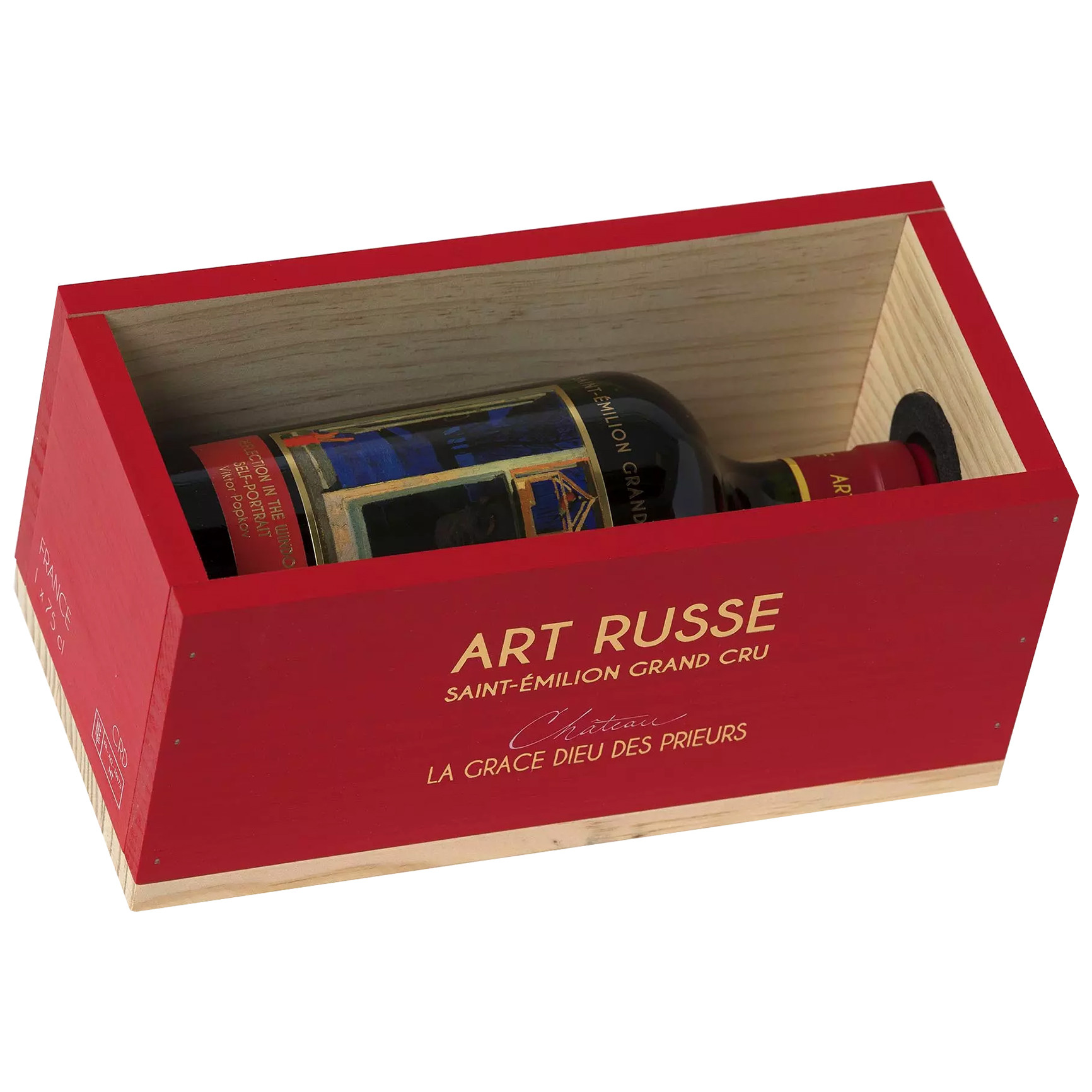 Шато Ла Грас Дьё де Приёр Арт Рюс Сент-Эмильон Гран Крю 2016 (дер.ящ. корх1) — фото 1