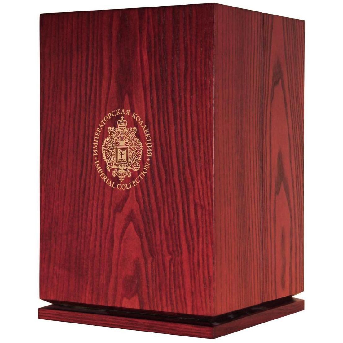 Императорская коллекция Графин Яйцо (серебро с синими цветами) в дерев.п/у — фото 3