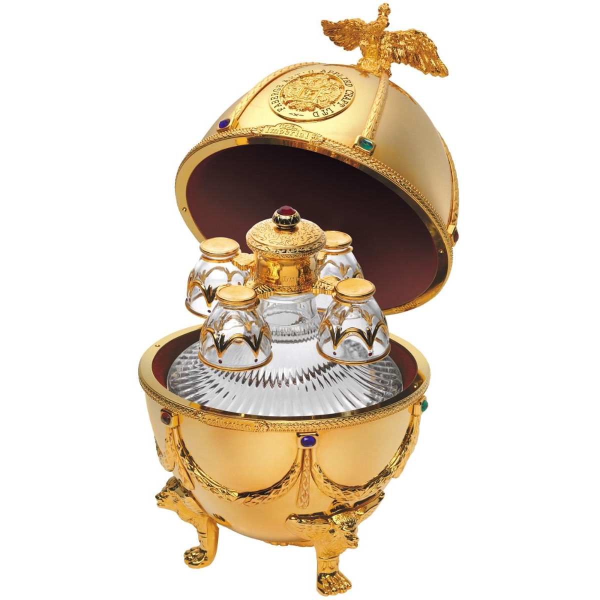 Императорская коллекция Графин Яйцо (золото) в бархат.п/у — фото 3