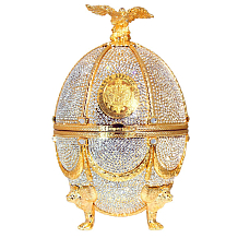 Императорская коллекция Графин Яйцо (диамант) белое в дерев.п/у